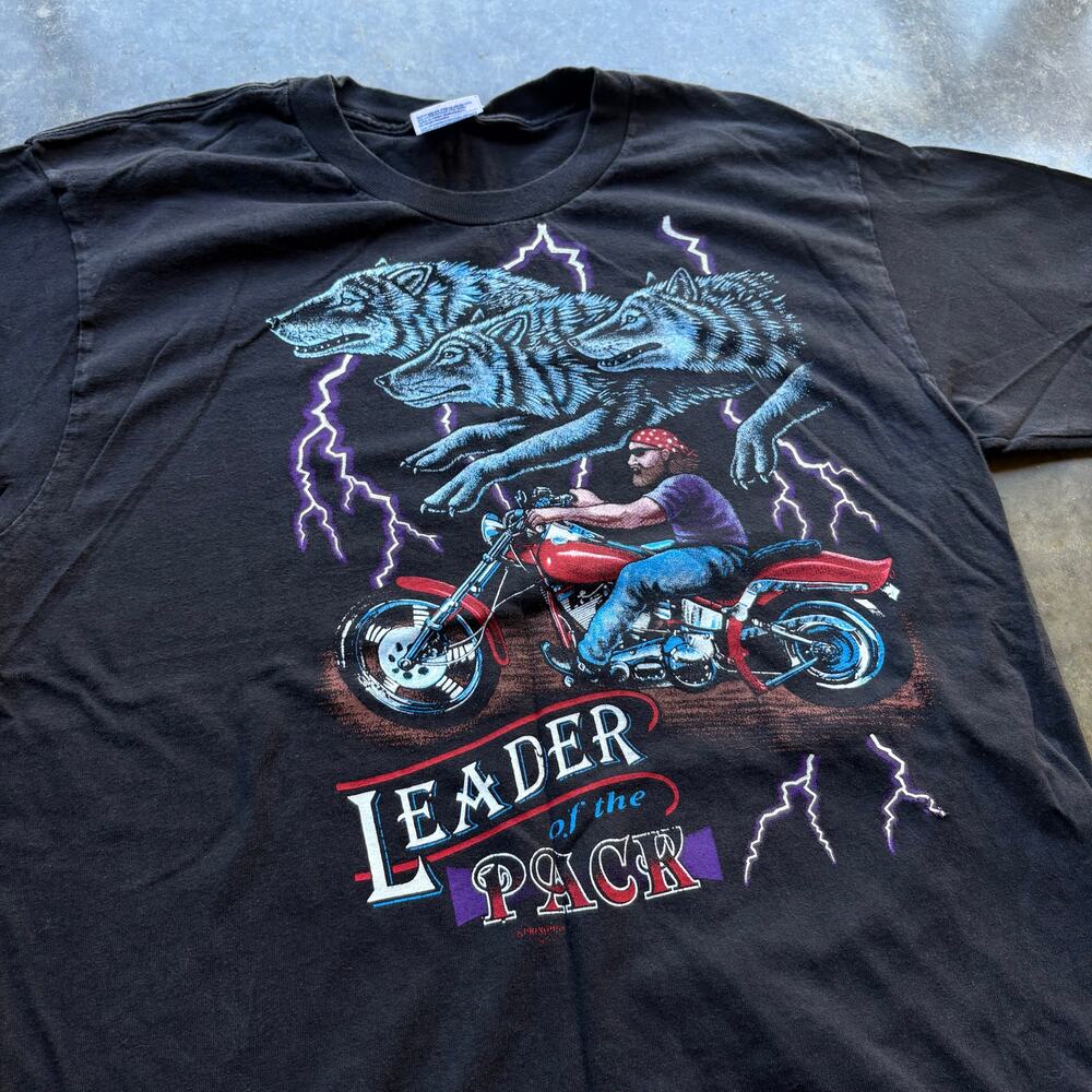 Vintage American Thunder Style Harley T-shirt - Picture 2 of 4